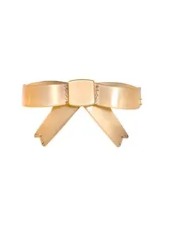 アレクサンドルドゥパリ リボン バレッタ 　ベージュ10cm