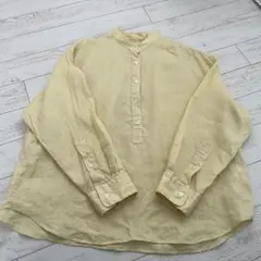 ☆美品☆ FRAMeWORK ライトフレンチリネンストライプシャツ 2025SS 