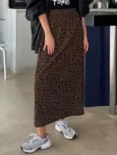 レオパード柄 ロングスカートのサムネイル
