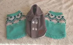 犬服　コート　セーター SSサイズ