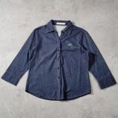 【美品】CROCODILE デニムシャツ 日本製 綿100％ Mのサムネイル