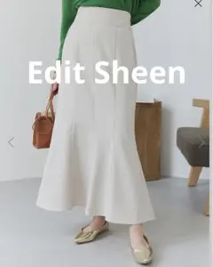 ハイウエストマーメイドスカート Edit Sheen fifth M アイボリー