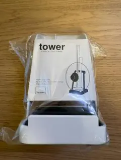 【新品】山崎実業 tower お玉＆鍋ふたスタンド ホワイトのサムネイル