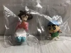 クレヨンしんちゃん　お料理マスコット　しんちゃん　みさえ　2点セット