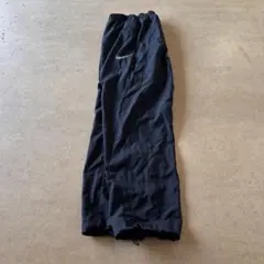 00s オールドナイキ　極太　ナイロンワイド　トラックパンツ　y2k テック　黒