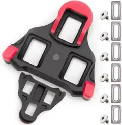 【新品】 自転車 クリート 2穴 3穴 フロート角 0°　固定感重視 赤色のサムネイル