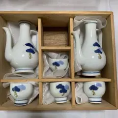伊万里 鍋島 御庭焼 市川光春作 酒器揃い 染付 手描き - メルカリ