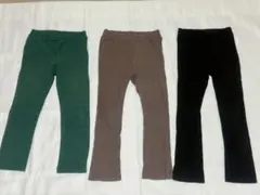キッズ ロングパンツ 3色セット 110センチ