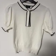 evelyn ホワイト トップス ニット