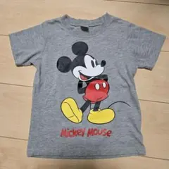 ミッキーマウス Tシャツ グレー　110cm　子供　キッズ　ディズニー