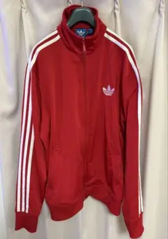 adidasファイヤーバードトラックジャケット レッド　2XO