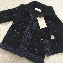 ZARA 定価4990円 ウール混 ツイード ジャケット アルパカ コットン