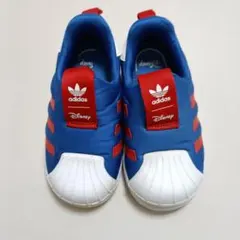 adidas ディズニーコラボ スニーカー 青赤　【13cm】