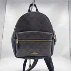 【美品】COACHシグネチャーミニリュックバックパック