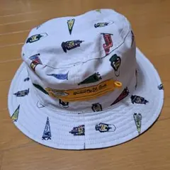 GRN WORKS バケットハット ホワイト/チャコールグレー リバーシブル