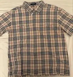 BURBERRY ノバチェック ジップシャツ 160A