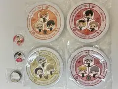 くら寿司×ハイキュー!! 寿司皿 4種 缶バッジ、マスキングテープ付