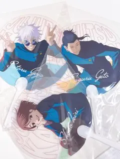 呪術廻戦 じゅじゅフェス 懐玉・玉折 五条悟 夏油 家入クリアうちわ3種セット