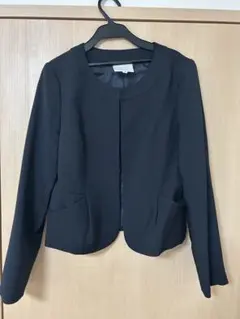 EMMA JAMES ブラック ノーカラージャケット サイズ9