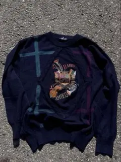 古着 柄ニット gx1000 Passport yardsale dime Vtg Jensen Smith Billy The Kid Wanted Cowboy Code Leather