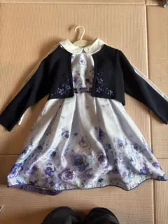 ANNA SUI 花柄ドレスとカーディガンセット