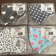 可愛い水着素材ファッションマスク（S）4種類セット 商品No.P
