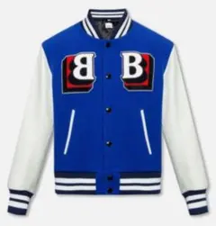 【希少】バーバリーブルーレーベル　スタジャン　フード　チェック　ホースロゴ刺繍 希少】バーバリーブルーレーベル スタジャン フード チェック