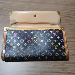 Louis Vuitton モノグラム長財布 ブラック/マルチカラー