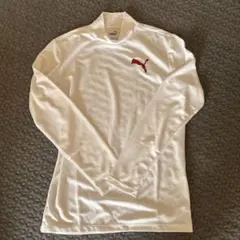 PUMA 長袖 ホワイト Tシャツ 襟付き