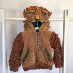 動物フード付きフリースジャケット