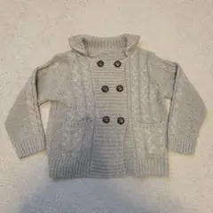 新品未使用。COMME CA ISM グレー カーディガン