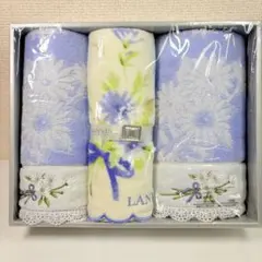 LANVIN 　ランバンコレクション　フェイスタオル２枚　ウォッシュタオル