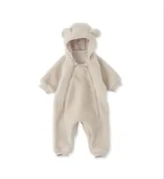 無印良品　ベビー　ボアフリースカバーオール　70