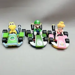 美品　マリオカート ミニカー　ノコノコ、ルイージ、ピーチ姫　フィギュア　まとめ