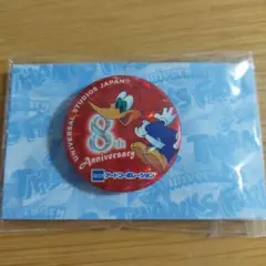 【非売品】USJ 8周年　アニバーサリー  缶バッチ  ウッドペッカー