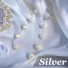 天然淡水パール バロックピアス＜シルバー＞☆ 結婚式 ブライダル アクセサリー