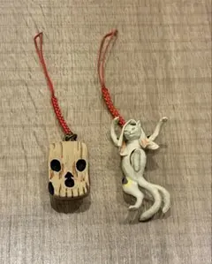 戦前 神戸人形 目玉飛び出し 生物 ライオン お化け 根付 郷土玩具 民芸