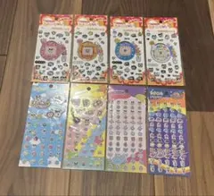 たまごっちキラキラシール3　4種　たまごっちプチプチシール　4種　コンプ　セリア