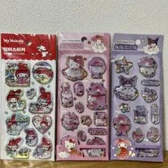 新品　正規品　サンリオ　キティ　マイメロ　クロミ　ウォーターシール　水シール