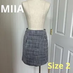 【ミーア】美品　スカート　ミニ丈　きれいめ　ツイード　Mサイズ