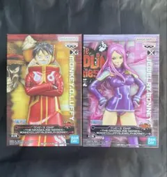 【2点セット】ワンピース★DXFフィギュア★ルフィ&ボニー