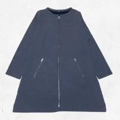 00's vintage カジュアル ノーカラーコート グランジy2kパンク