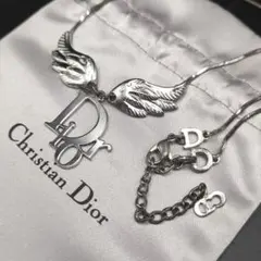 極美品✨ディオール ネックレス フェザー 翼 Y2k シルバー モチーフ