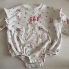 GAP 花柄 ロンパース スウェット 70cm 6~12M 春 babyGAP