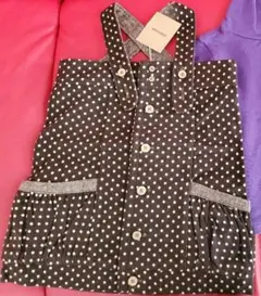 100cm 新品 ジェモー Gemeaux ドット ジャンパースカート