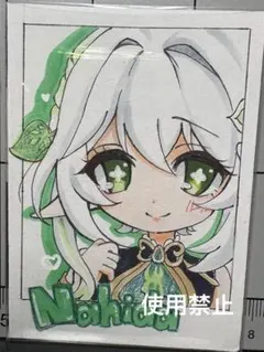 原神 ナヒーダ 手描きチェキ風イラスト 原画販売