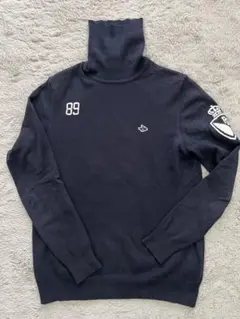 レディースゴルフウェア　ネイビーニット　パーリーゲイツ