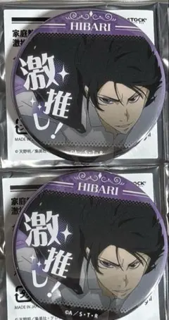 雲雀恭弥　家庭教師ヒットマンREBORN！激推し缶バッジ Vol.5 2点