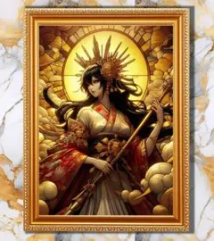 『子孫繁栄・金運上昇・厄祓いのご利益を招くイザナミノミコト』スピリチュアルアート