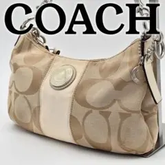 ★COACH★ コーチ ショルダーバッグ シグネチャー ベージュ F19218